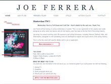 Tablet Screenshot of joeferrera.com